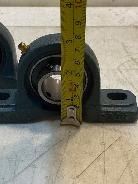 2 Qty of RAK 2-Bolt Pillow Blocks P205 w/ Insert Bearings UC205-16 (2 Quantity)