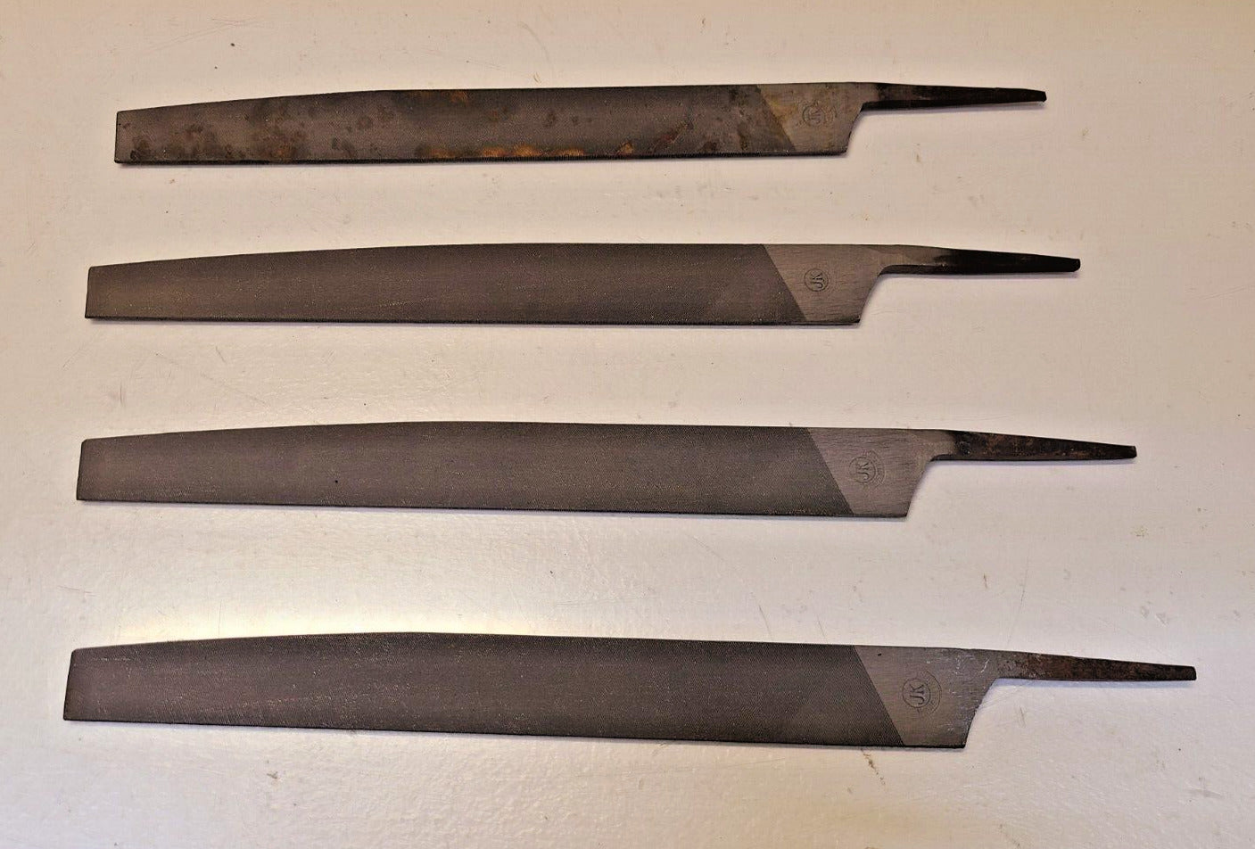 4 Quantity of Vintage JK Sunflower Files Smooth 10" Long (4 Qty)