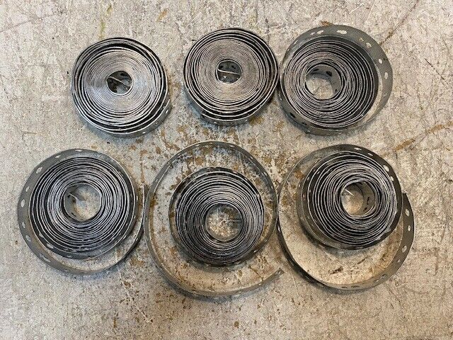 6 Quantity of Plumber Tape Roll Metal Hanger Iron 3" Diameter 18mm Thick (6 Qty)