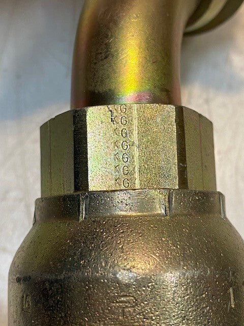 Parker 16F78-16-16 | KG | Crimp Hose Fitting 6-1/4" H 19mm ID 52mm OD