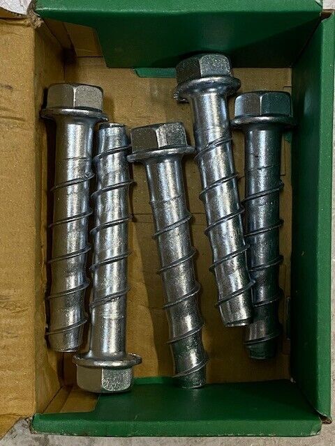 5 Quantity of Hillman Screw Bolts 5/8"x4" 372229 (5 Quantity)