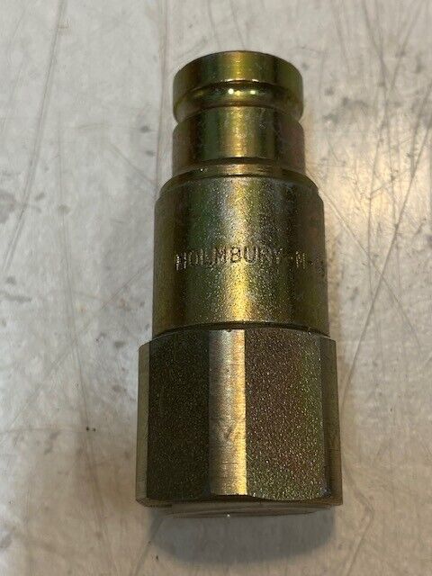 2 Quantity of Holmbury M-A9 1/2 NPT-F00-M.1 Flat Face Hydraulic Coupler (2 Qty)