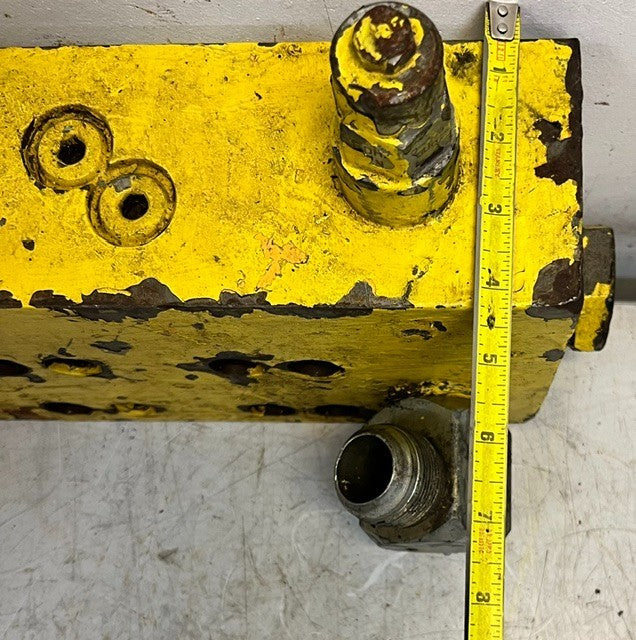 Hydraulic Control Manifold Block Assembly Dual Cartrigde Relief Valves