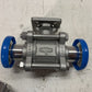 Dixon 1” CF8M Stainless Sanitary Three Piece Valve 1000 WOG - FREE SHIPPING