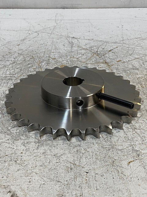 SS60B34 Roller Chain Sprocket 34 Teeth 32mm Bore 8-1/2" Diameter
