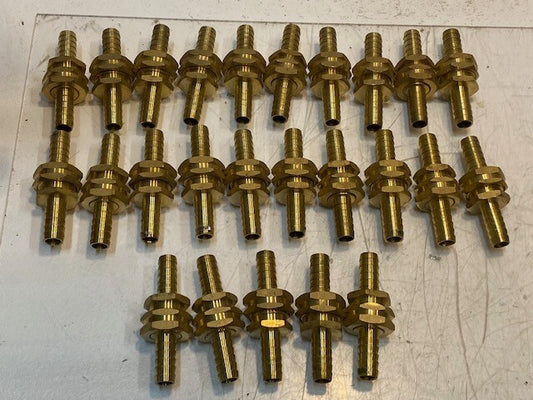25 Quantity of Garden Hose Barb Couplings 3-1/4" L 30mm OD 10mm ID (25 Quantity)