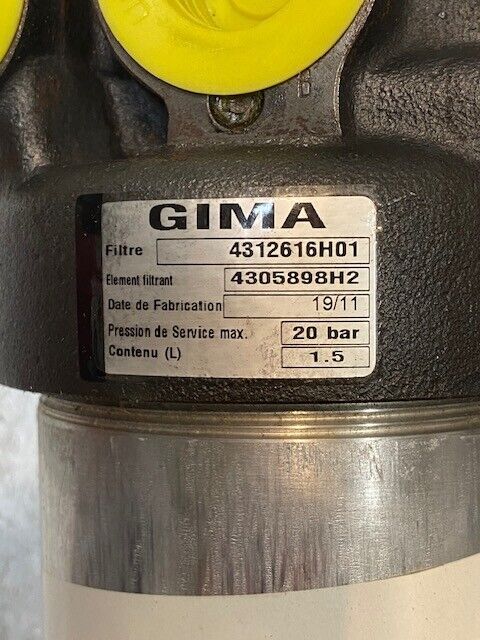 GIMA Hydraulic Filter 4312616H01 | 4305898H2 | EN-GJS-400-15 | 03448646