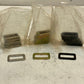 34 Qty of Metal Rectangle Buckle Rings 2-1/4"x1-3/8" Gold/Silver/Black (34 Qty)