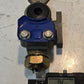 Service Blue Glandhand with Quarter Turn Shutoff Valve | 1/2" FPT | 37mm Hex Nut
