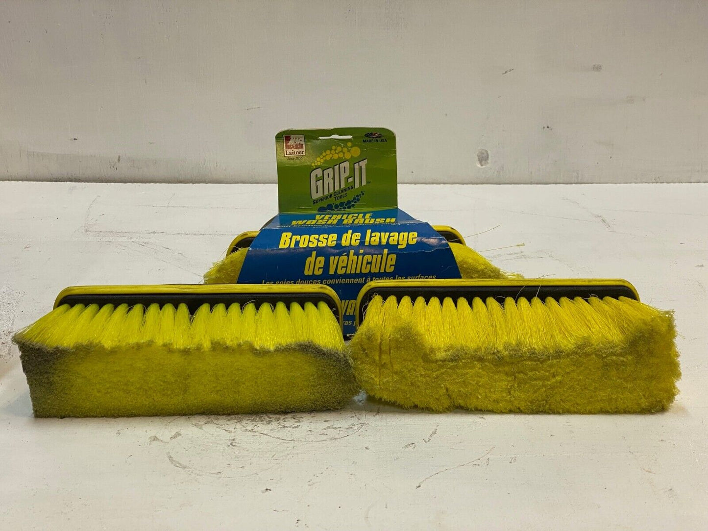 3 Qty of Laitner Grip It 8" Wash Brushes 821-2560, 809-5242, 12716 (3 Quantity)