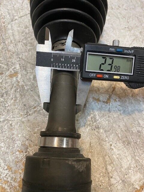 NTN CV Joint Axle 87LAC BONI487 25" Long 3-3/8" Shaft 25-Spline 22mm End