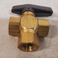 1/2" Female NPT Panel Mount Diverting Brass Valve