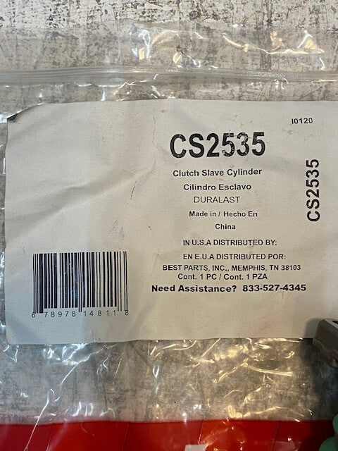 Duralast CS2535 Clutch Slave Cylinder 68026 | G1275-2 | ZA34018B1
