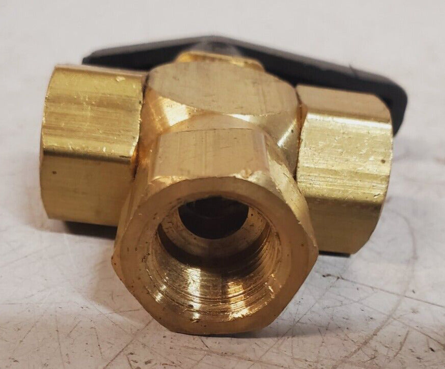 2 Qty. of 1/2" Female NPT Panel Mount Diverting Brass Valves (2 Qty)