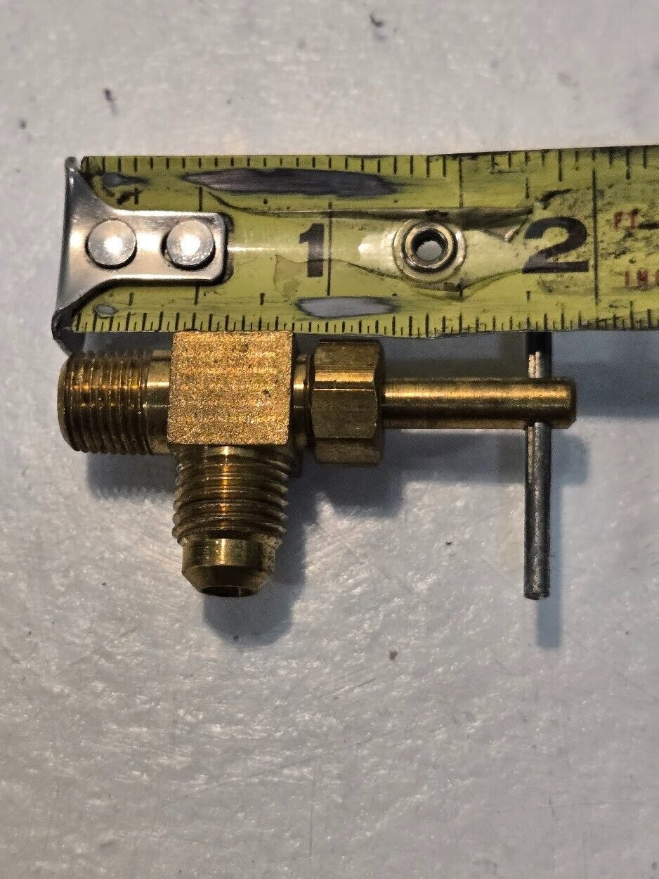 9 Quantity of 1/8" MPT x 1/8" Male Flare 90 Degree Angled Needle Valves (9 Qty)