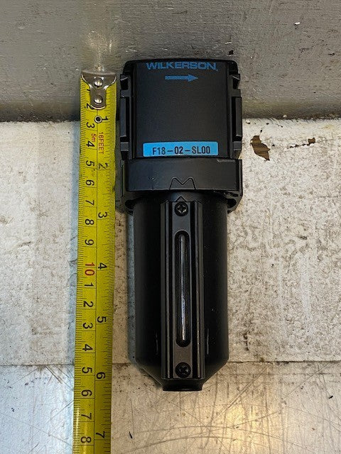 Wilkerson F18-02-SL00 Compressed Air Filter 5 Micron Rating Drain Compressor