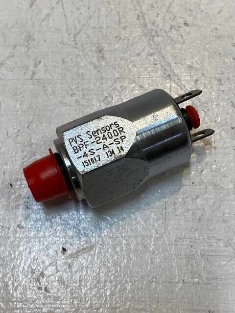 PVS Sensors Dynamic Fluid Component BPF-2400R-4S-A-SP Pressure Switch 151017