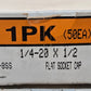 200 Quantity of Flat Socket Cap Screws 1/4"-20x1/2" 18-8SS (200 Quantity)