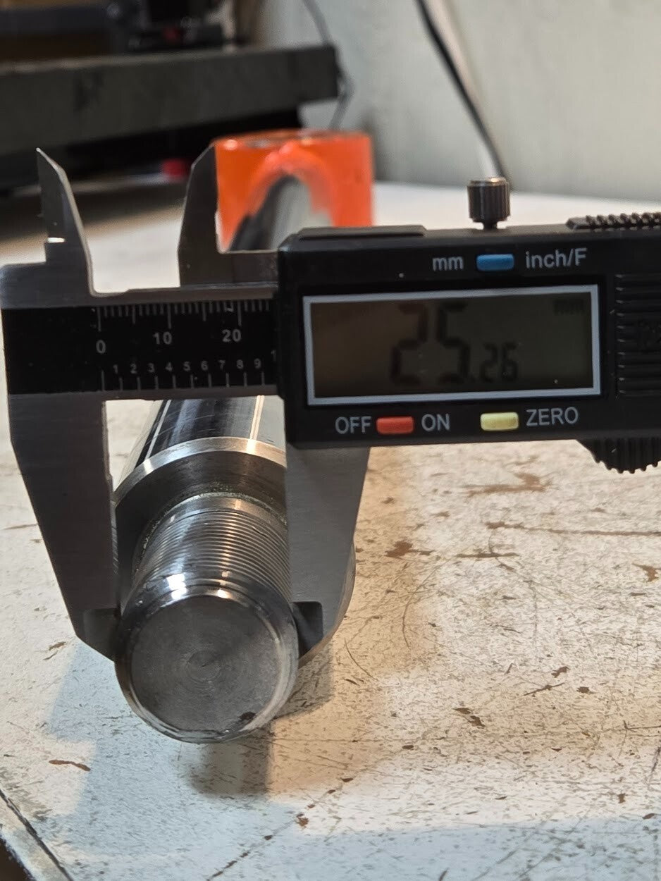 Cylinder Rod 45mm Diameter 31.25" Overall Length 53.9mm End Bore 25.3mm Thread