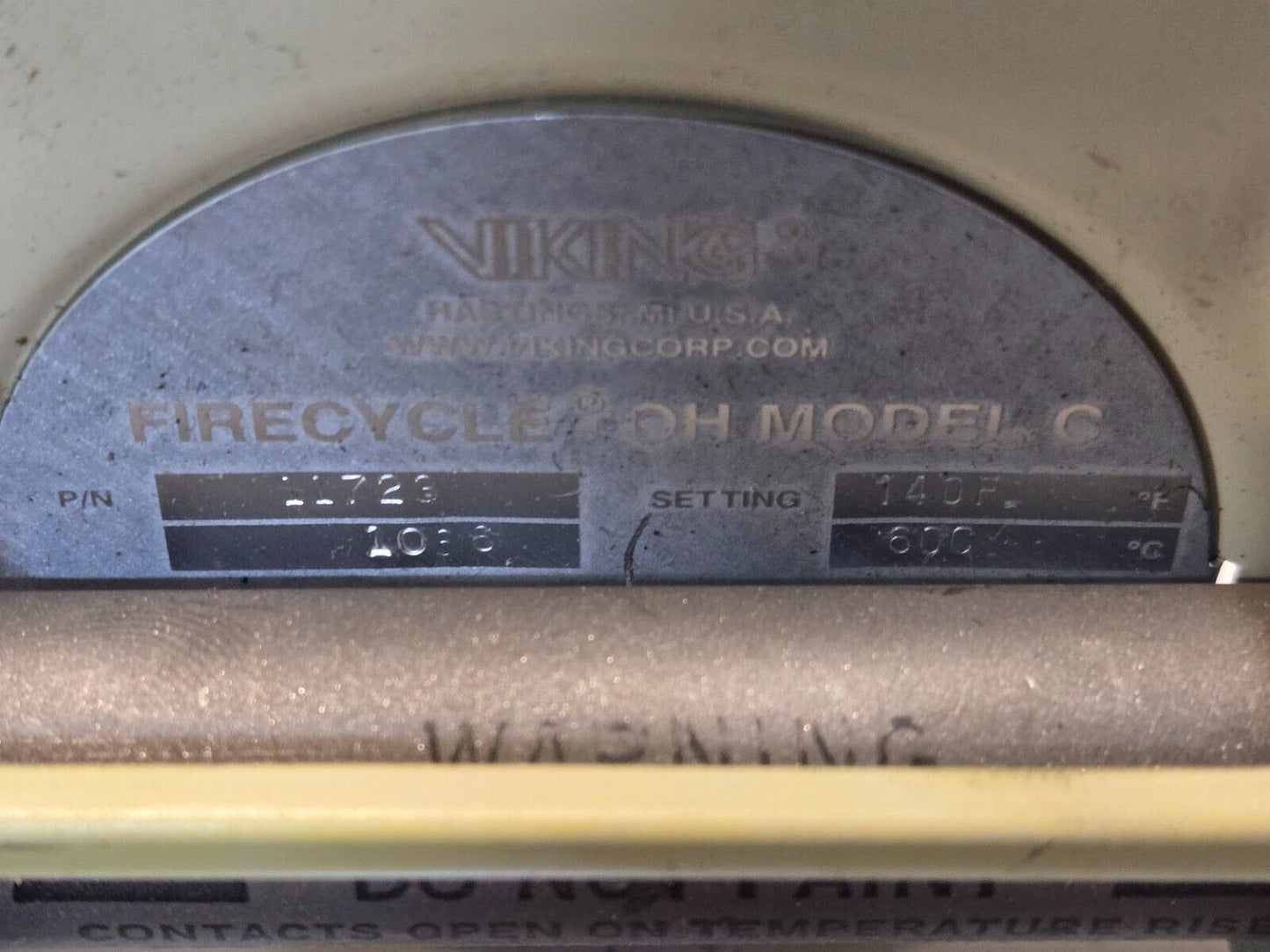 Viking Firecycle-OH Model C Heat Detector 11723 | 1086 | 140F 60C | 5A 125VAC