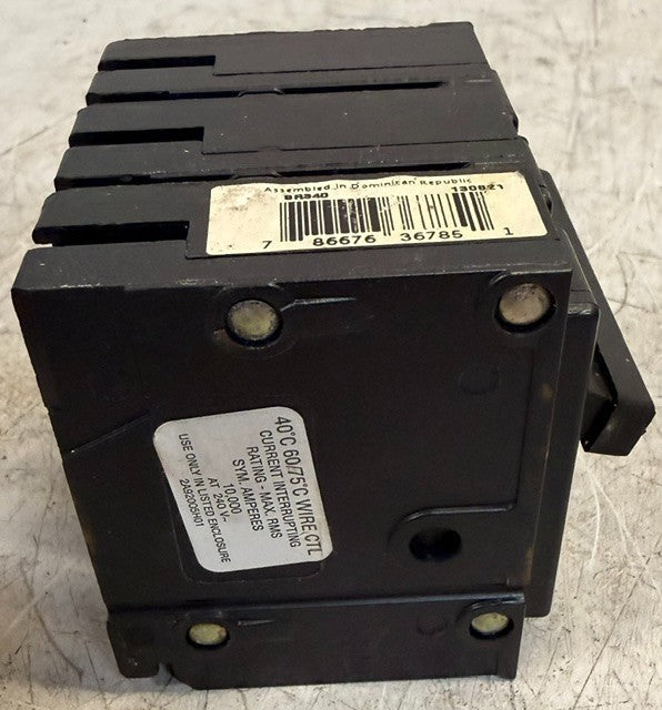 Eaton BR340, Overload Protection 3 Pole *Damaged See Pictures & Untested*