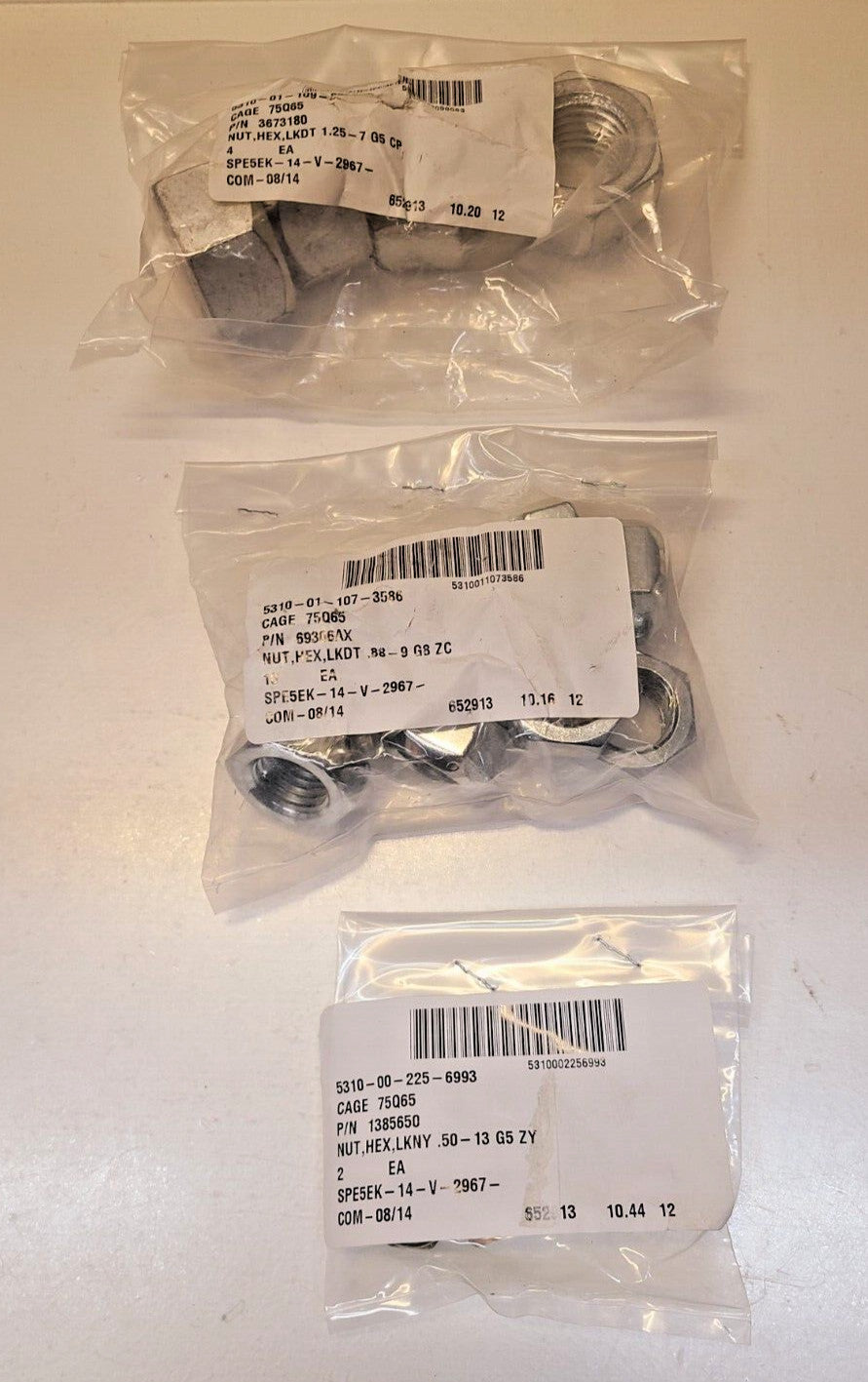 16 Qty. of Lock Nuts 1385650 | 3673180 | 69306AX (16 Qty)