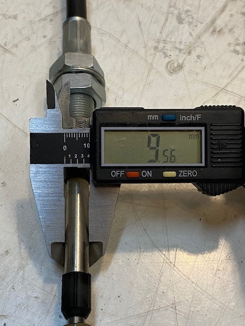 Throttle Flex Cable H-1910-1156 | 39" Long 11mm Thick 6mm Thread End