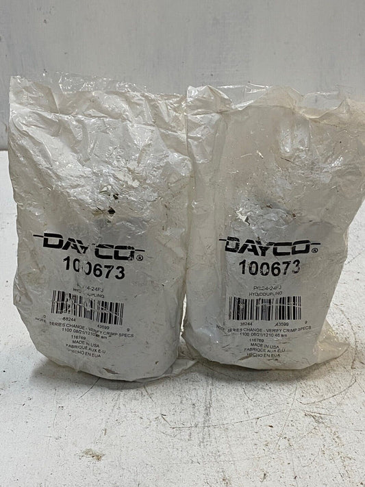 2 Qty of Dayco 100673 Hose Permanent Crimp Couplings (2 Quantity)