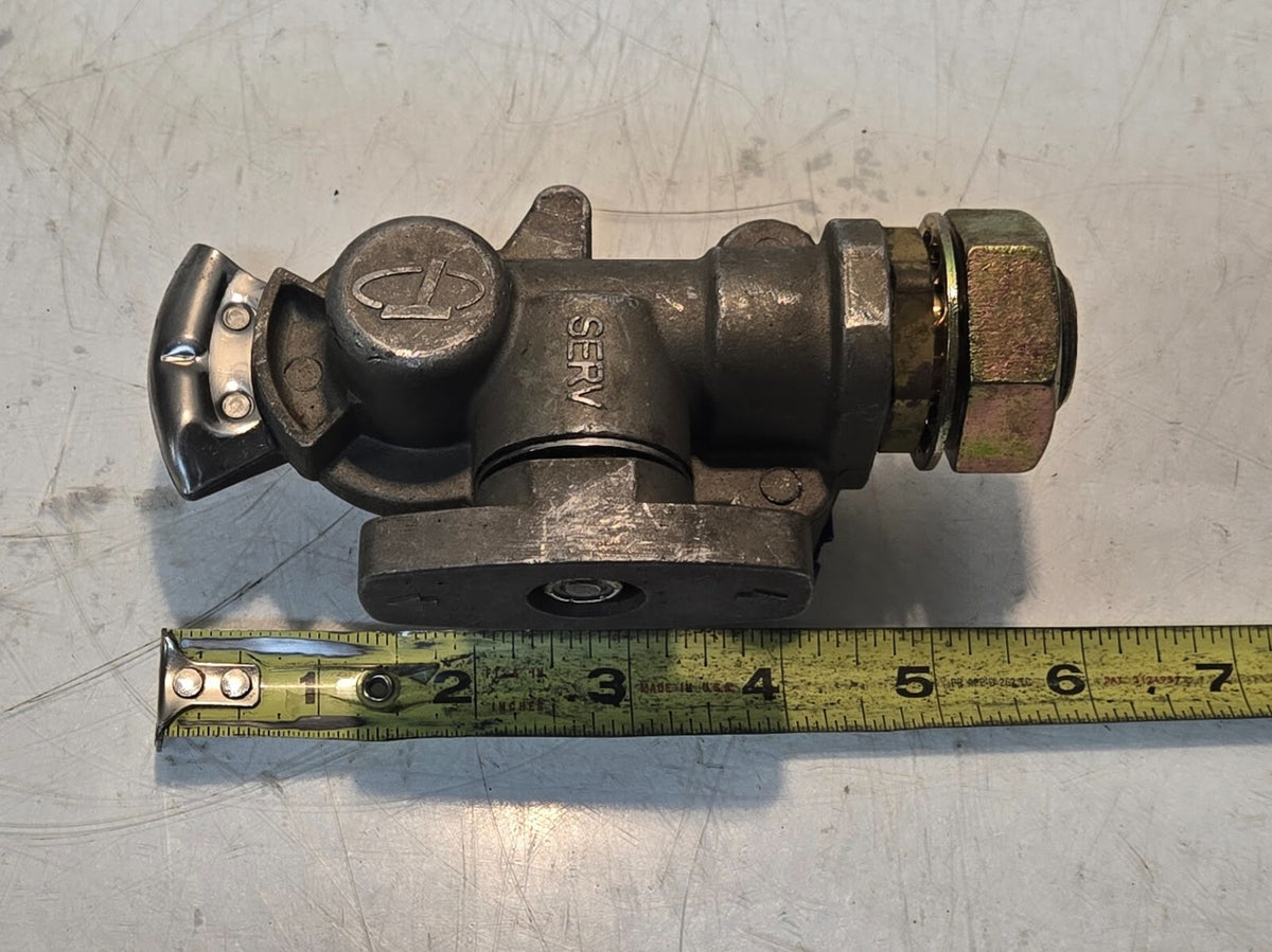 Service Blue Glandhand with Quarter Turn Shutoff Valve | 1/2" FPT | 37mm Hex Nut