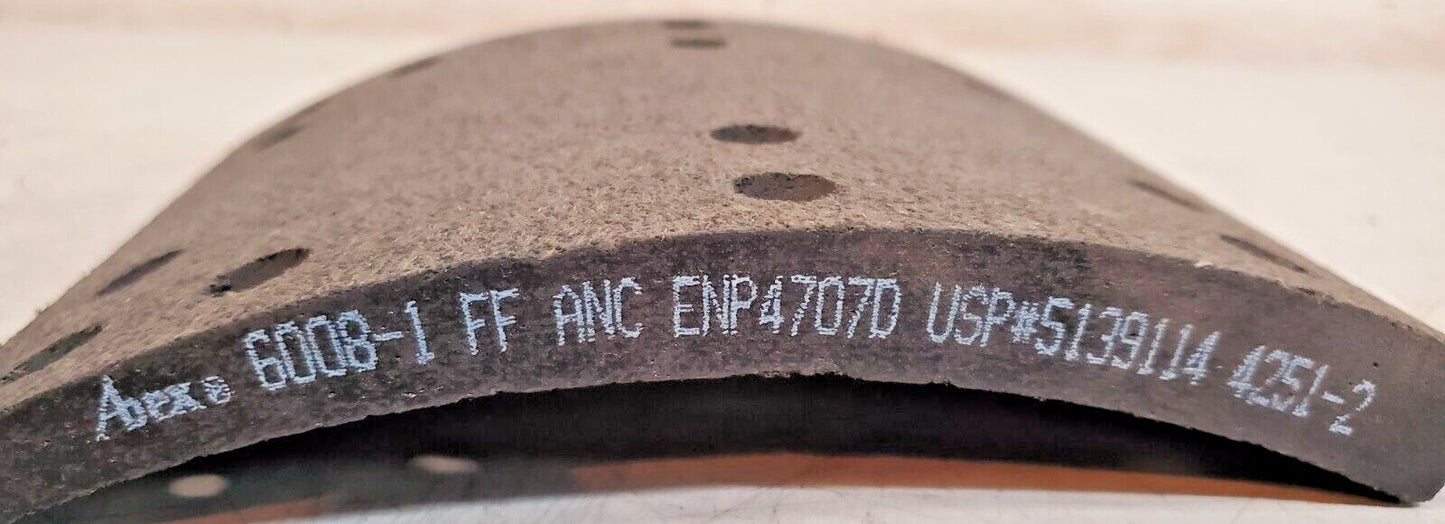 12 Qty of Abex Brake Shoe Lining Strips 6008-1 | 4251-2 FF ANC ENP4707D (12 Qty)