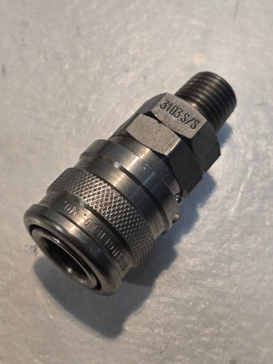 Foster 310S/S Stainless Steel 1/4" Quick Connect Coupling 1/4" Male Pipe Thread