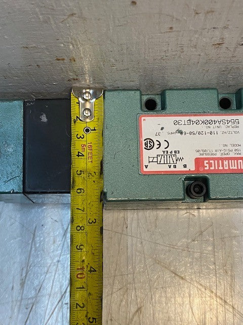 Numatics 554SA400K046T30 Single Direct 2 Position 4-Way Solenoid Valve