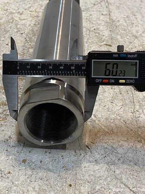 Mid-Shaft Pivot Pin Rod Cylinder Assembly 13" Long 63mm OD 45mm ID