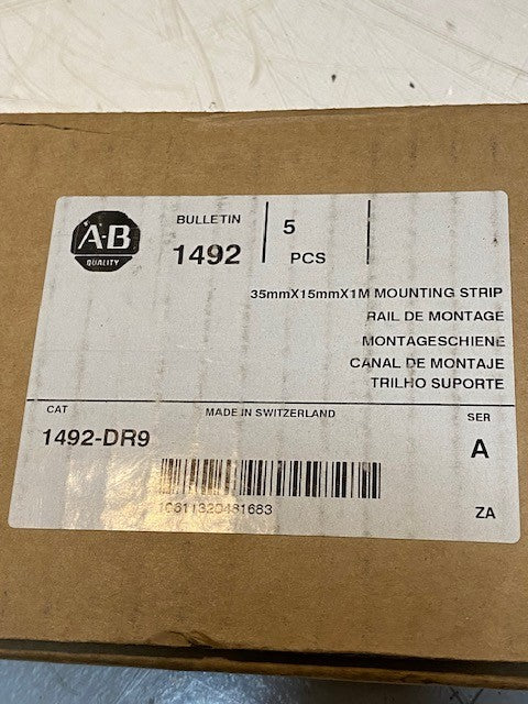 Allen-Bradley 1492-DR9 | 35mm x 15mm x 1M Mounting Strips 5-Pack