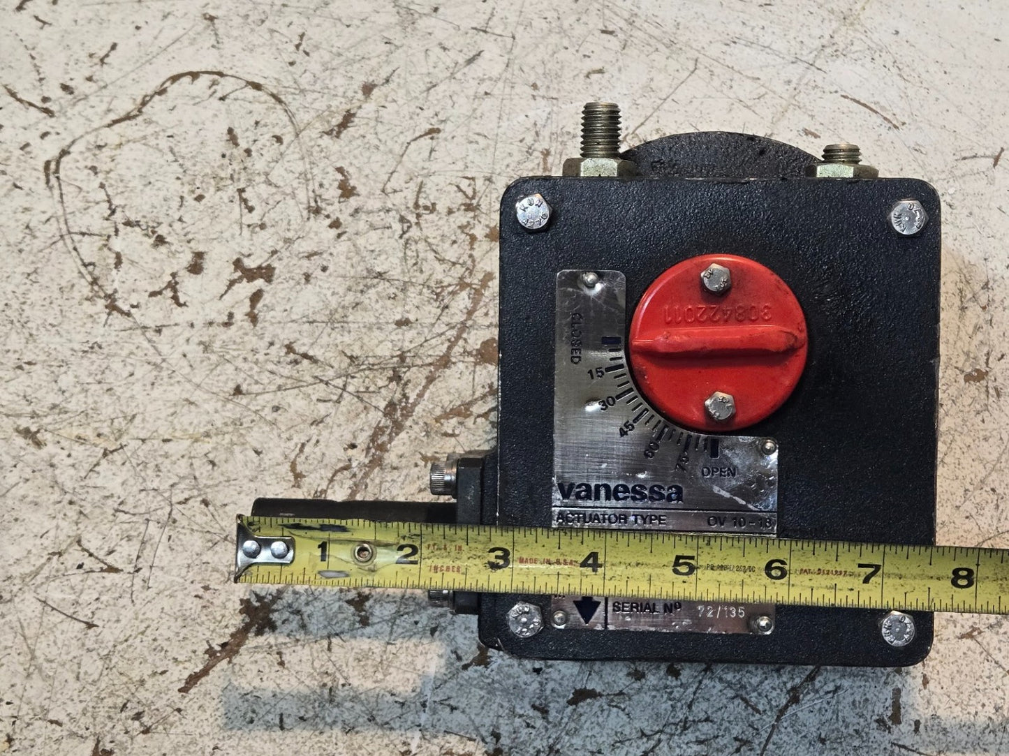 Vanessa OV 10-18 Actuator Valve | Turns/Ratio 10.5/42:1 | Max Torque 400 Nm