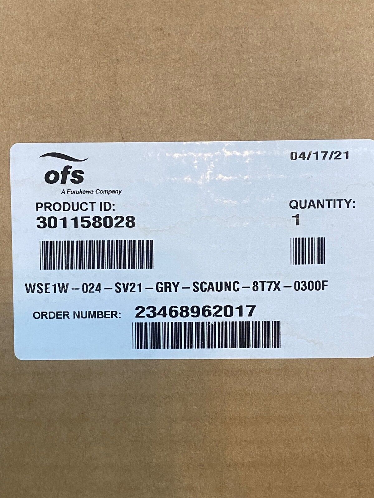 OFS Slimbox Fiber Wall Mount Module 301158028