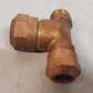 2 Qty. of Mueller Brass Service Tee 110 CTS Ends 3/4 x 3/4 x 1 | H-15381 (2 Qty)