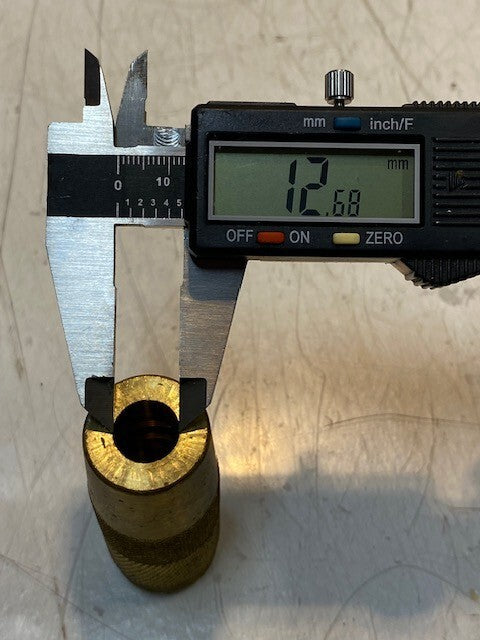 3 Qty of Brass Bullet Coupling Adapter Fittings 3" L 13mm Bore 29mm OD (3 Qty)