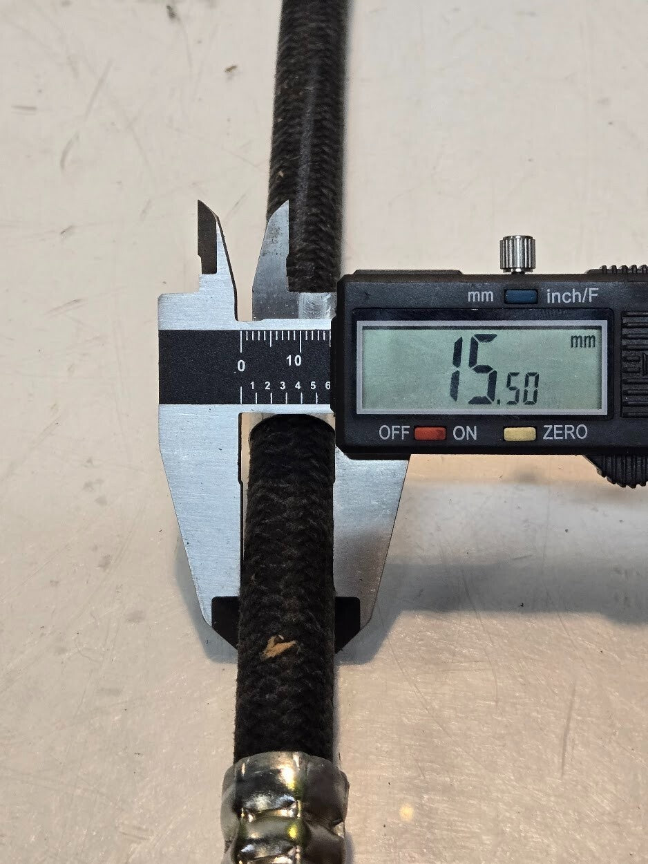 Flexible Hose AK0601800SS for Cummins 18" Long 14mm Ends with 19mm Hex