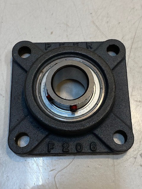 PEER 4-Bolt Flange F206 Insert Bearing FHS206-18 | 28mm Bore 4-1/4" W