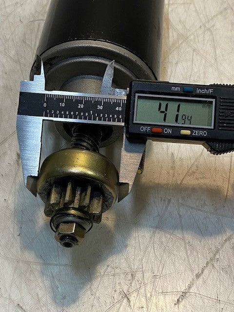 Outboard Starter Motor 10" Long 79mm OD 6mm Thread 9-Teeth