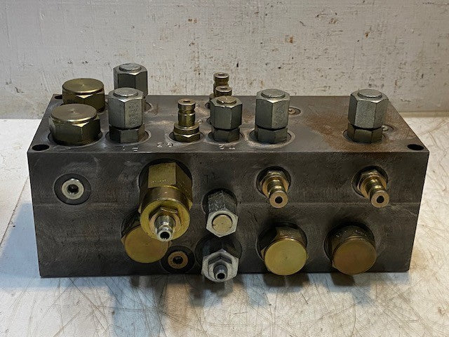 Vickers Hydraulic Lubrication Valve Manifold Block Assembly 02-178028