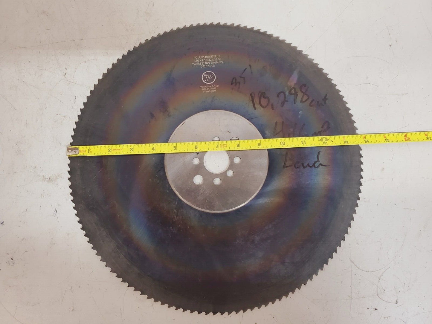 Phillips Saw & Tool Saw Blade 042320-05 | 350x2.5x32x128Z