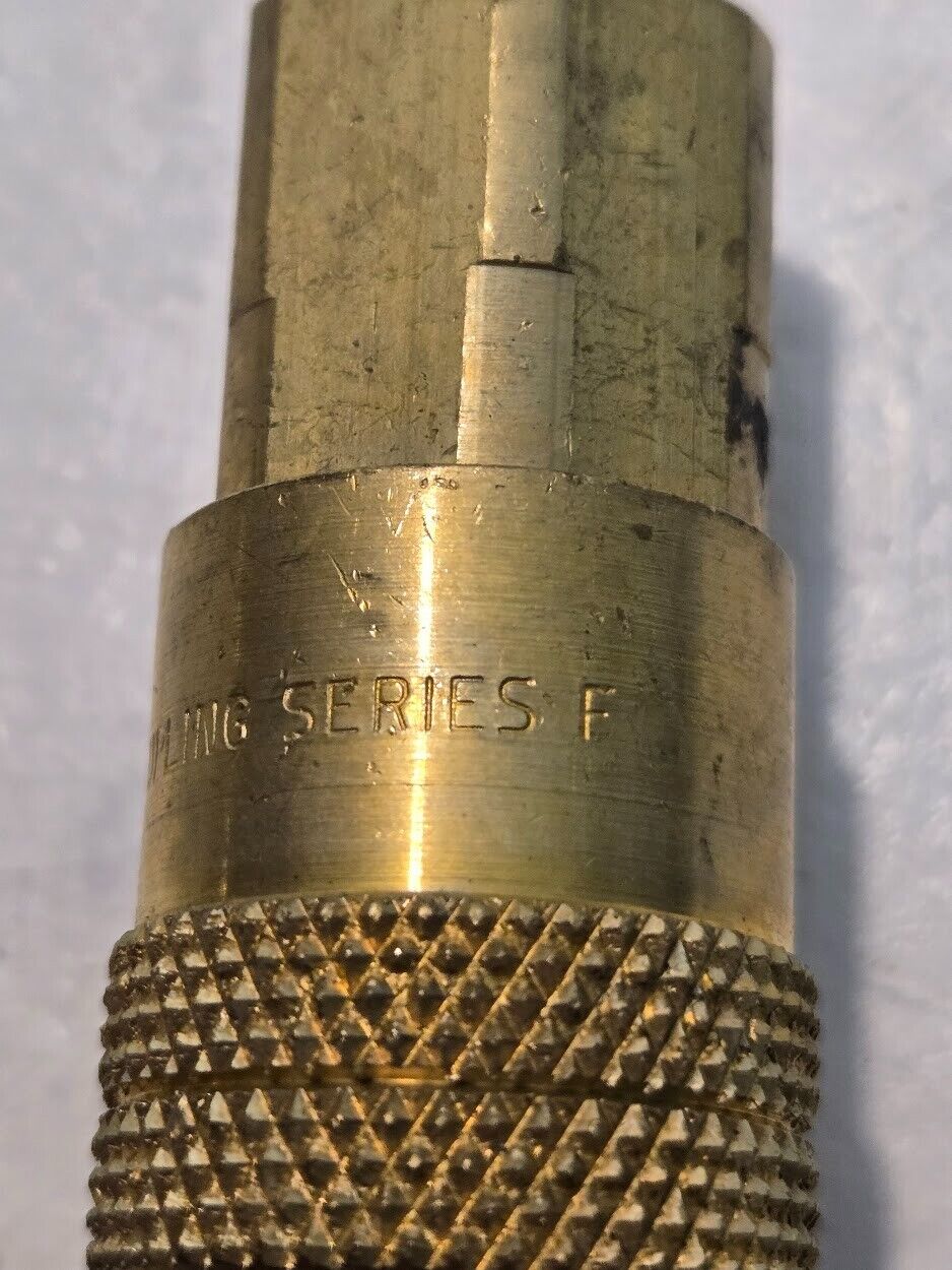 2 Quantity of Perfecting Coupling Series F 1/4" Quick Couplings 1/4" MPT (2 Qty)