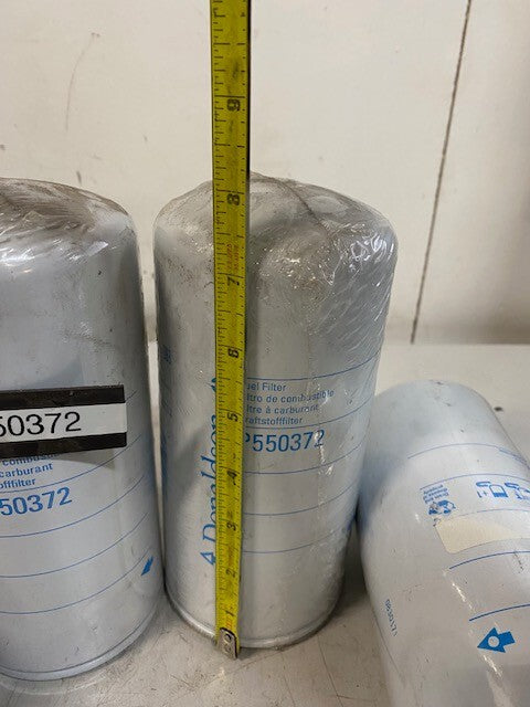 4 Quantity of Donaldson P550372 Spin On Fuel Filters (4 Quantity)
