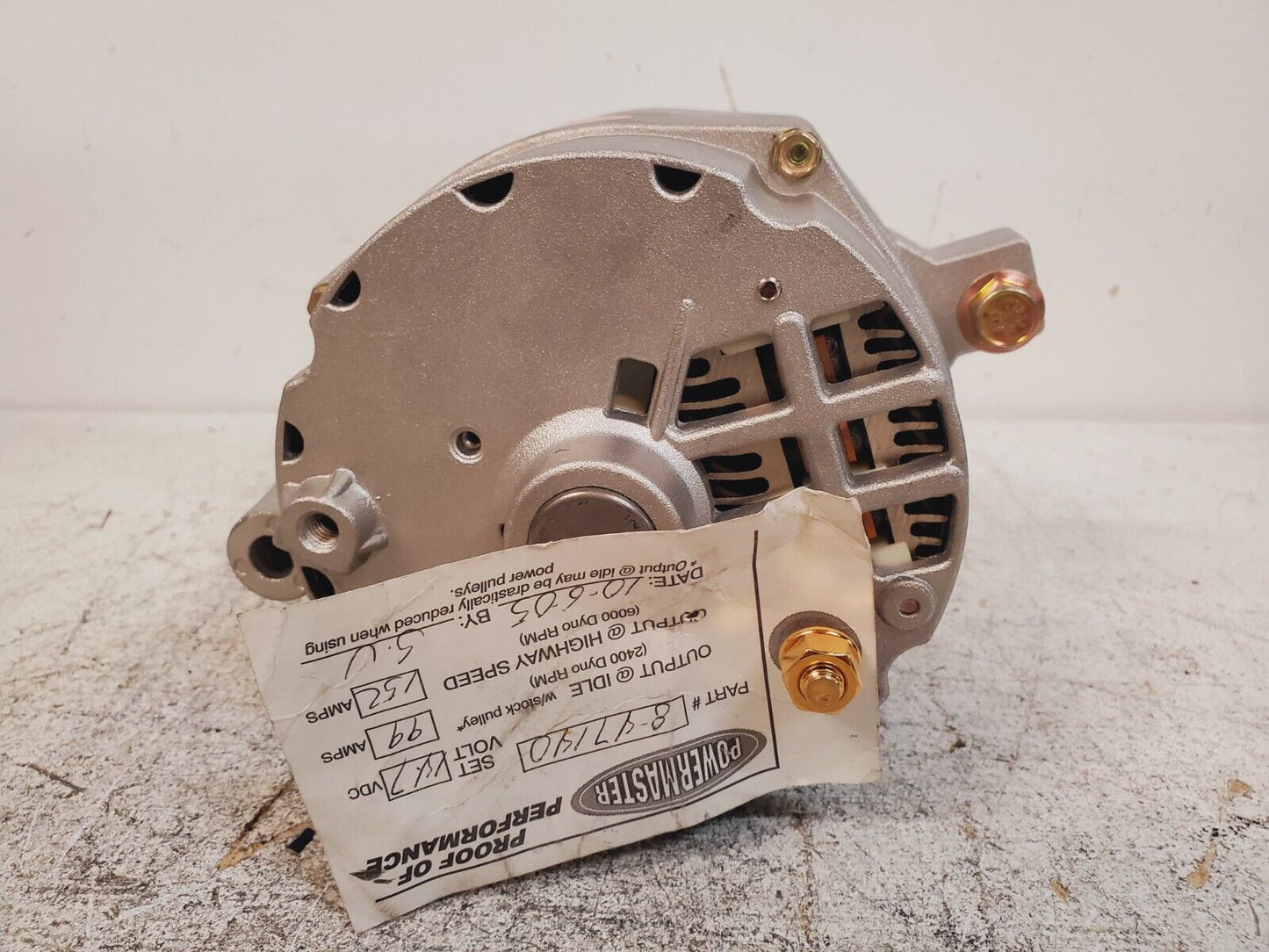 Powermaster Alternator 8-47140 | 147VDC