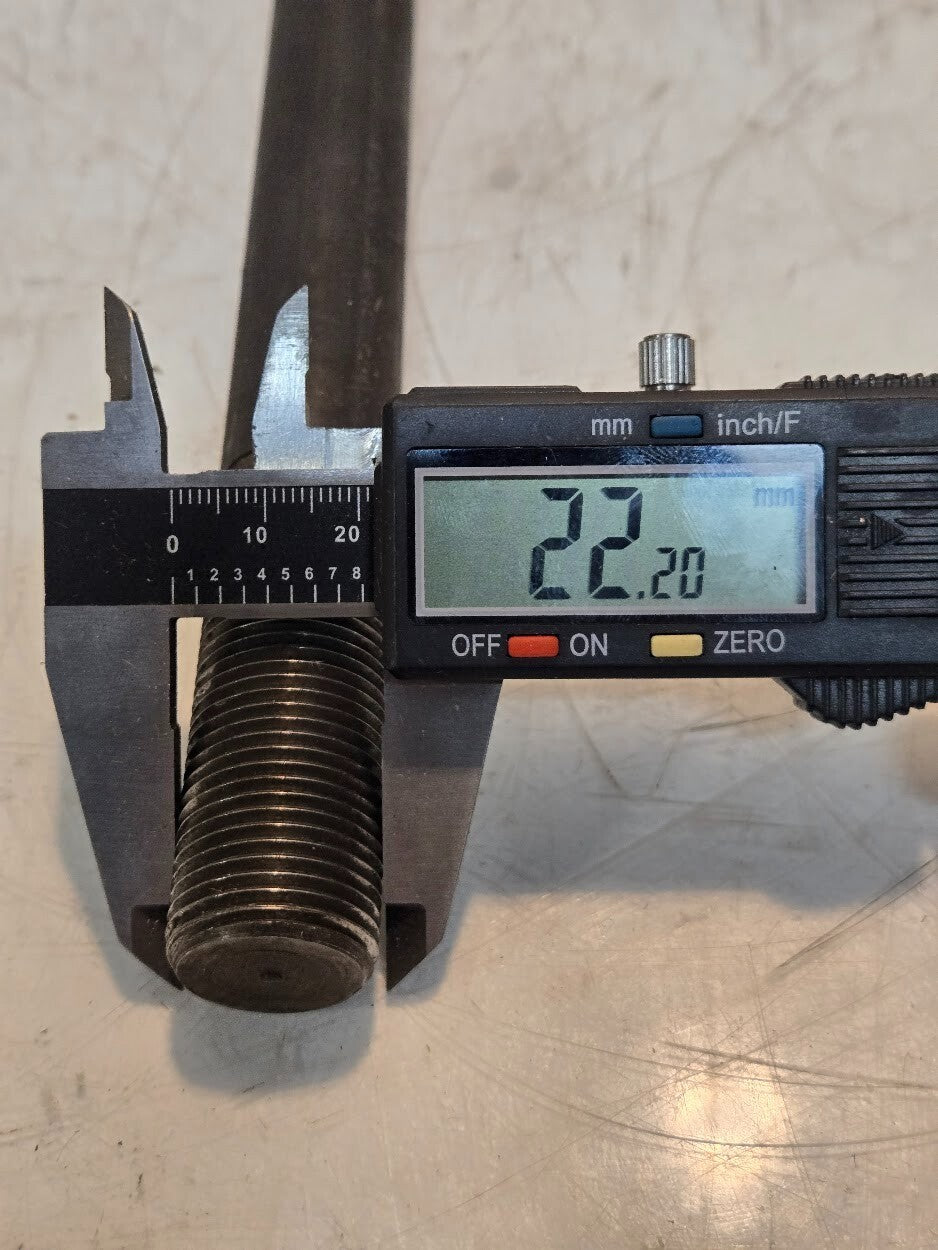 9 Quantity of 14-1/4" x 7/8" Studs | 2-1/2" and 1-1/2" Threaded Ends (9 Qty)