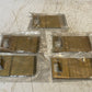 5 Quantity of Golden Metal Extended Lip Strike Plates 3-3/4" x 2-1/4" (5 Qty)