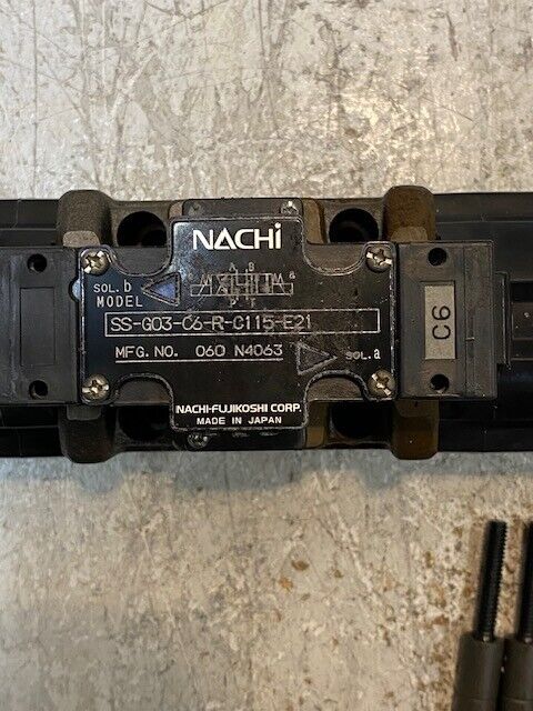 Nachi Hydraulic Solenoid Directional Control Valve SS-G03-C6-R-C115-E21