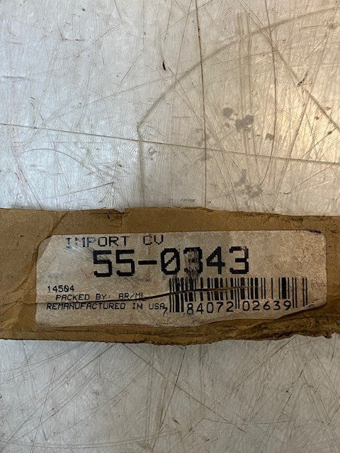 CV Axle Shaft Reman 55-0343 | 24131 | 27-Spline 38" Long 24mm Thread 28mm Shaft